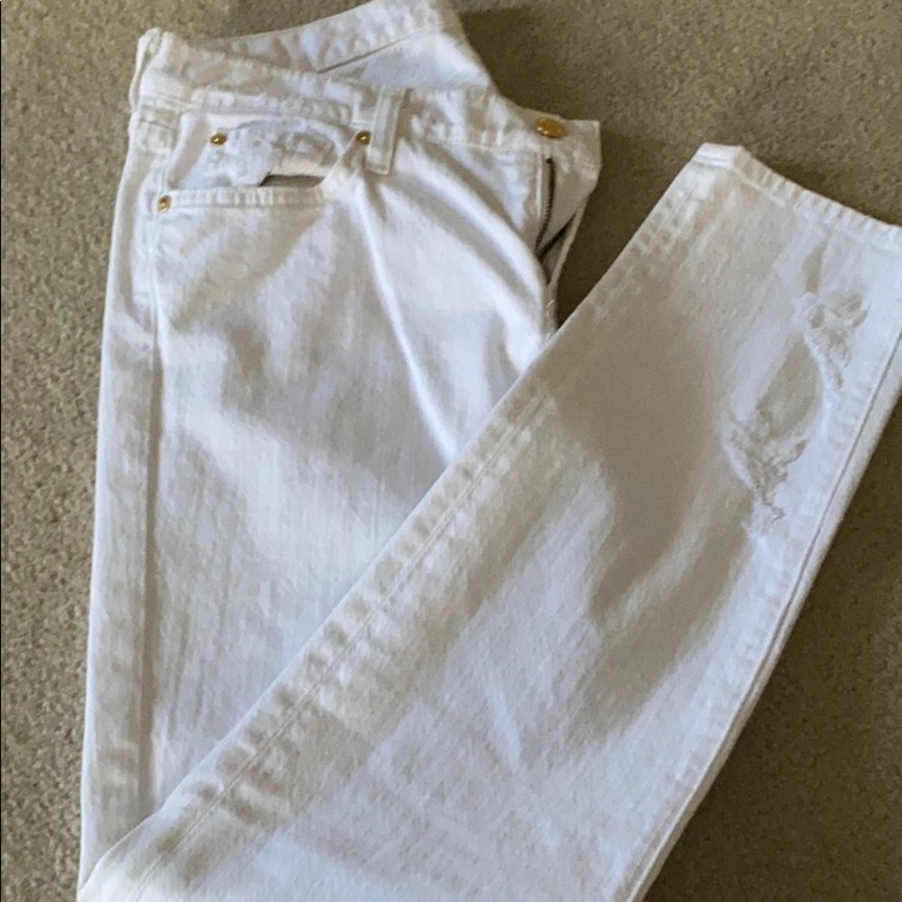 7 for all mankind white denim